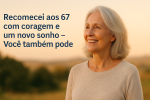 Recomecei aos 67 com coragem e um novo sonho – Você também pode