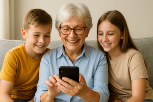 Como criei um vínculo mais forte com meus netos usando o celular